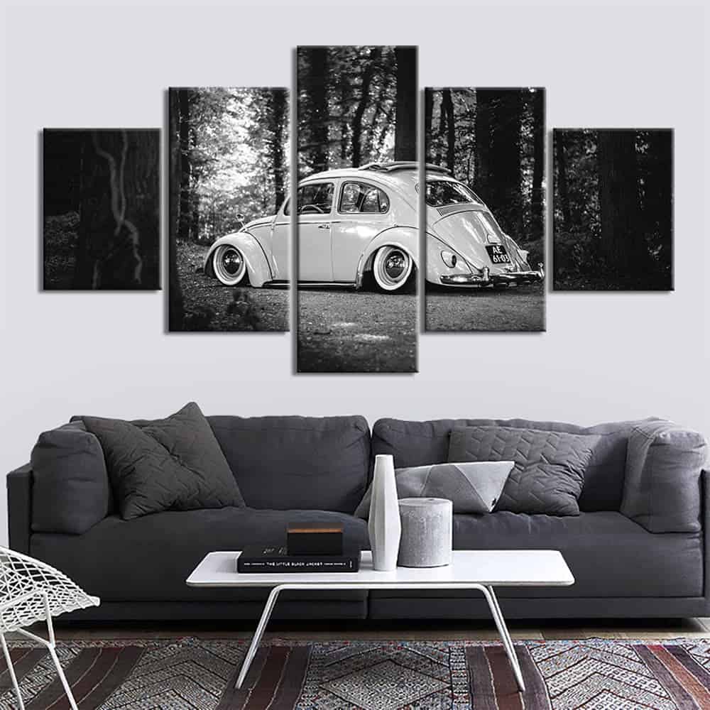 Plakat Bil Sort Og Hvid