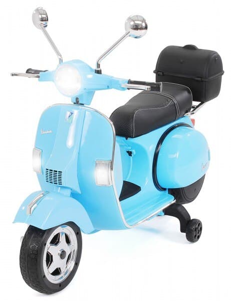 Elektrisk Motorcykel Barn Himmelblå Scooter