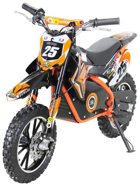 Elektrisk Motorcykel Barn Mini Cross Orange 500W